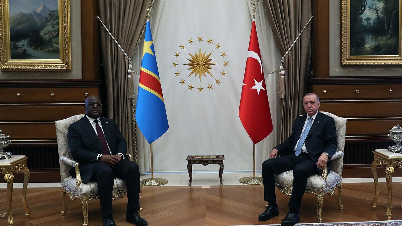 Cumhurbaşkanı Erdoğan Kongo Demokratik Cumhuriyeti Cumhurbaşkanı ile görüştü