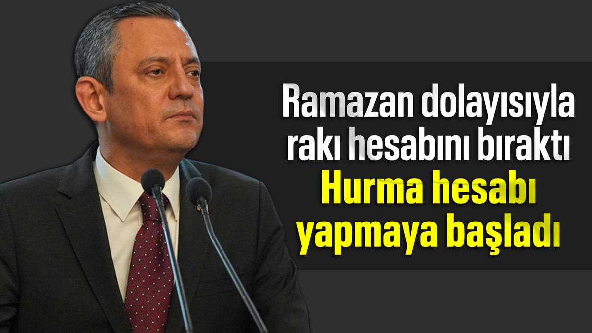Özgür Özel ekonomiyi hurma hesabıyla değerlendirdi
